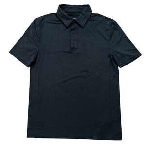 Quince Polo Shirt Mens Size S Short Sleeve Performance Stretch Blue